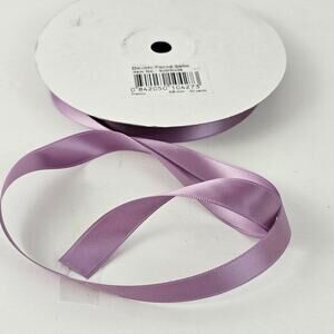 New on spool lavender Fresco satin ribbon 5/8 x 40 yards trim hobbies